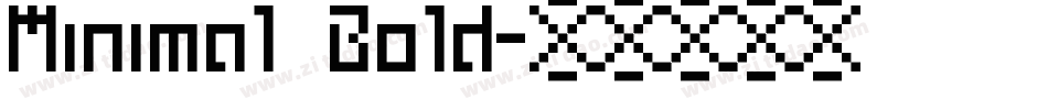 Minimal Bold字体转换